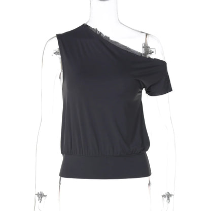 Kathryn One-Shoulder Tee
