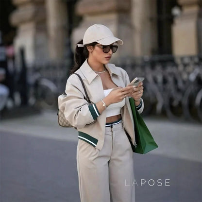Kenley Khaki Ribbed Jacket