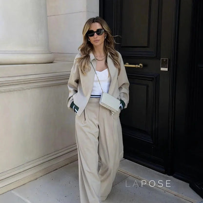 Kenley Khaki Ribbed Jacket