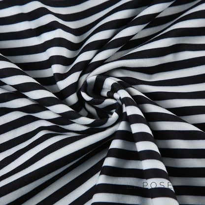 Lauren Striped Long Sleeve Crop Top