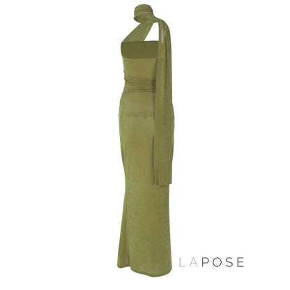 Leilani Ruched Bodycon Maxi Dress