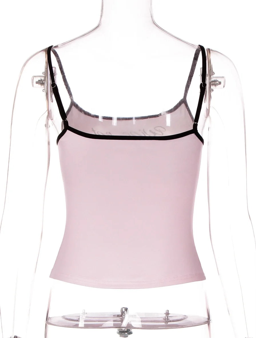 Letter Print Slim Fit Camisole