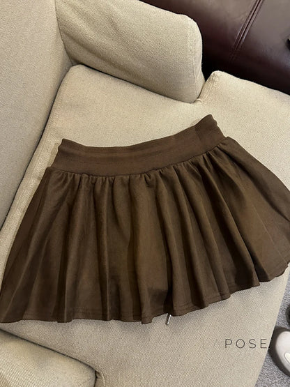 Liah Textured A-Line Mini Skirt