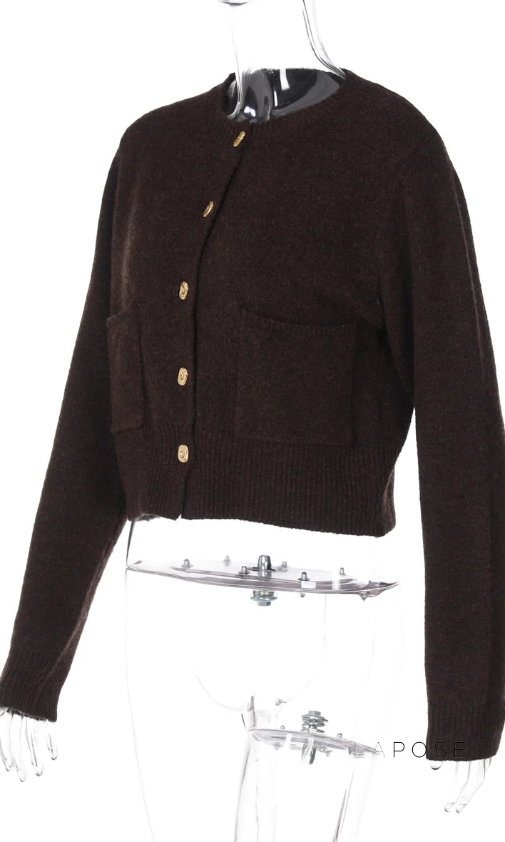 Lilia Cozy Flap Pocket Cardigan