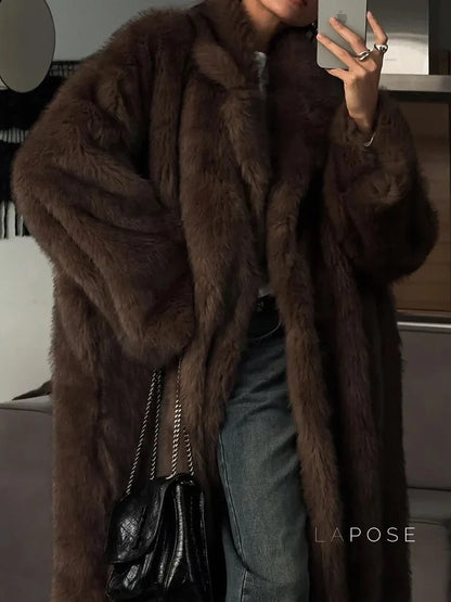 Lilly Fluffy Faux Fur Coat
