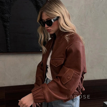 Lua Faux Leather Jacket