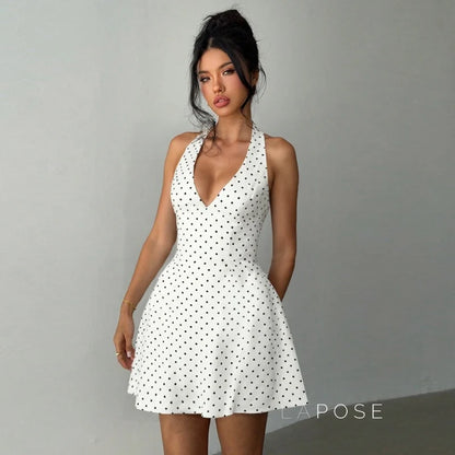 Maahi Printed Halter Dress