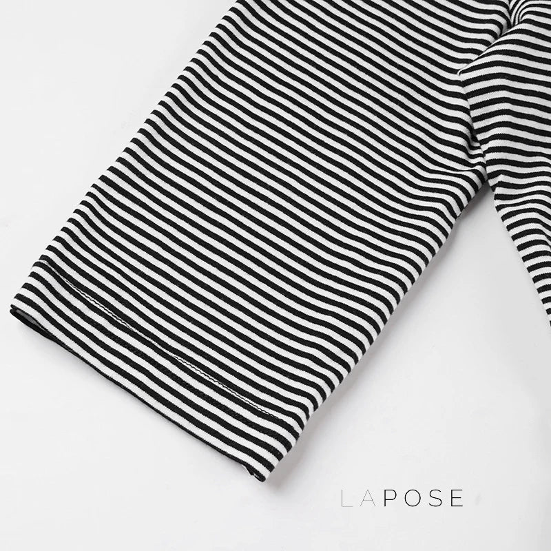 Macie Contrast Stripe Knit Top