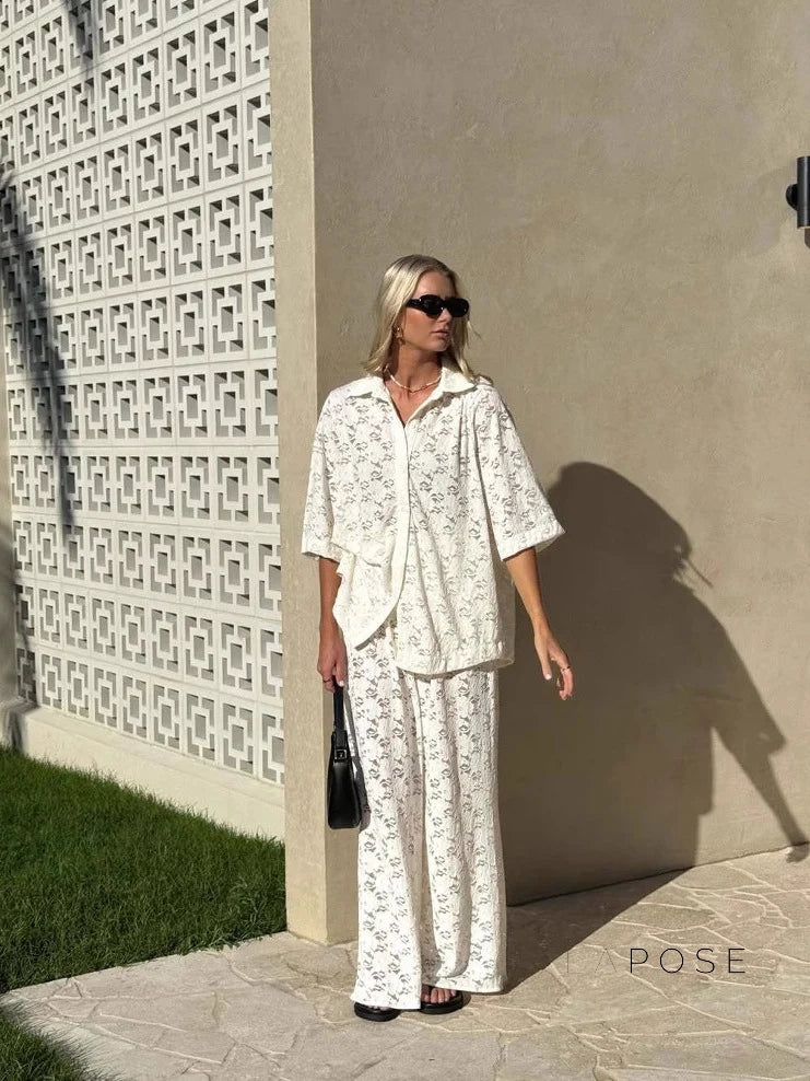 Maddison Relaxed Button-Up Set
