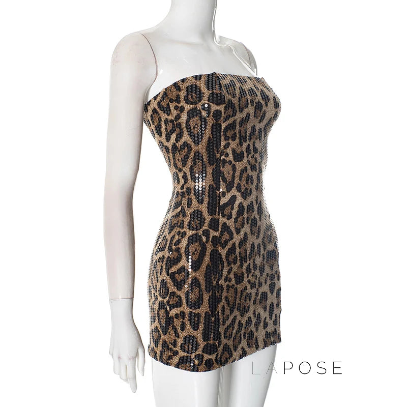 Maddox Strapless Sequin Mini Dress