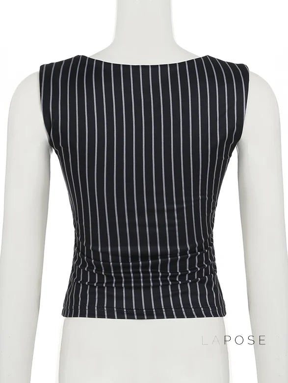 Maybelline Striped Lace-Up Camisole