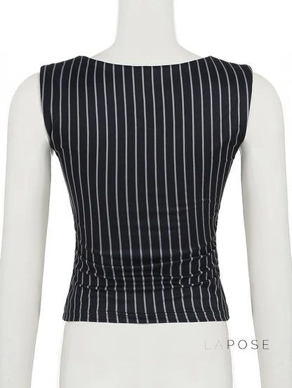 Maybelline Striped Lace-Up Camisole