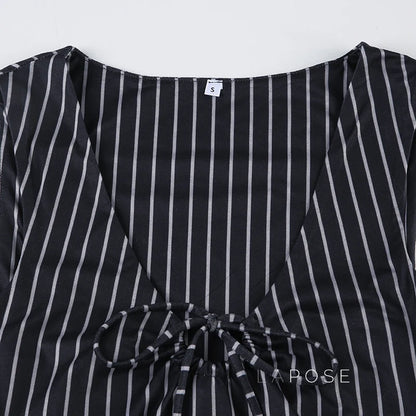 Maybelline Striped Lace-Up Camisole