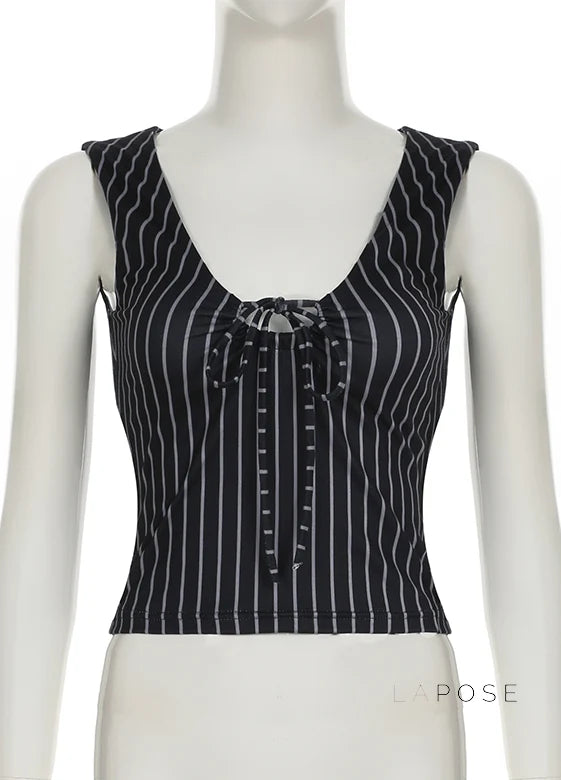 Maybelline Striped Lace-Up Camisole