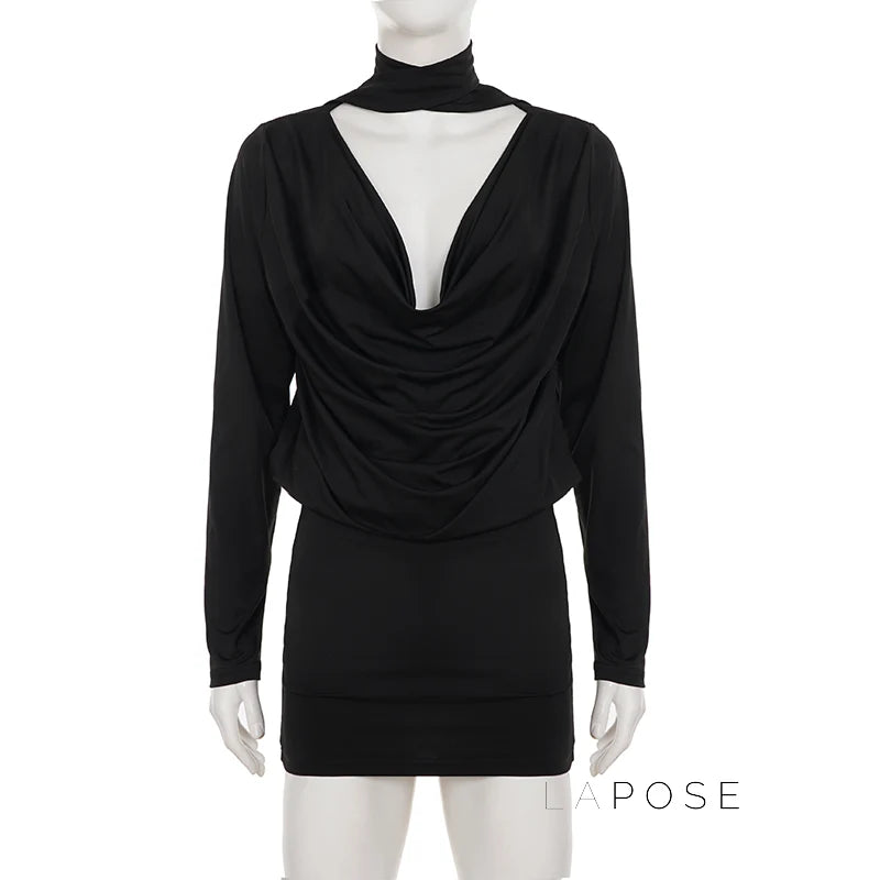 Monica Collared Bodycon Mini Dress