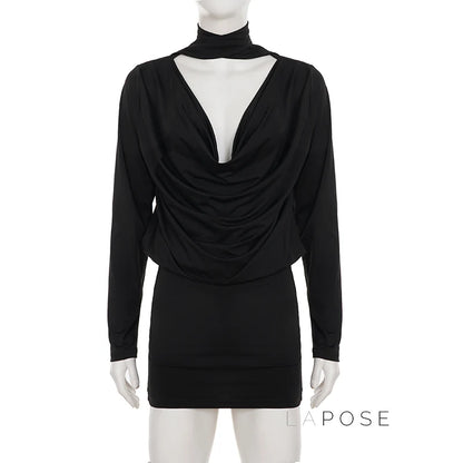 Monica Collared Bodycon Mini Dress