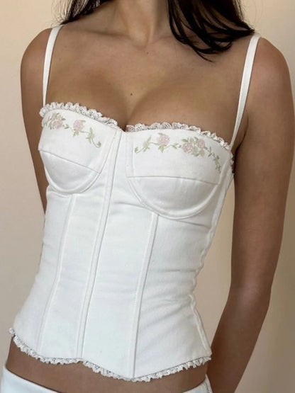 Nikita Floral Lace Corset Top