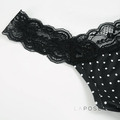 Niya Polka Dot Lace Camisole