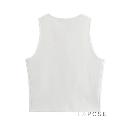 Novalee Cropped Knit Vest