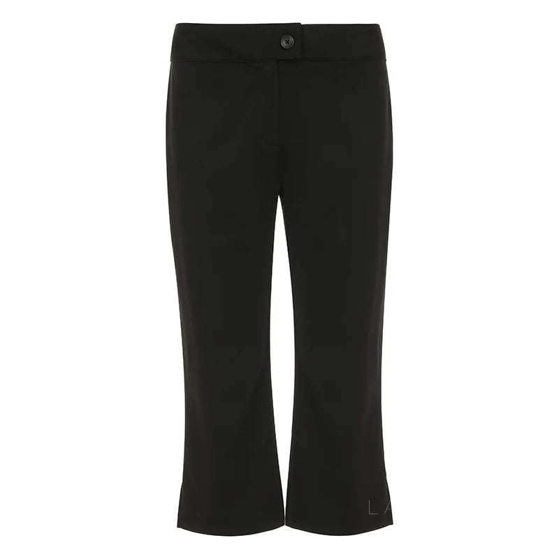 Novalynn Slit Hem Midi Pants