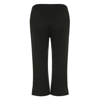 Novalynn Slit Hem Midi Pants