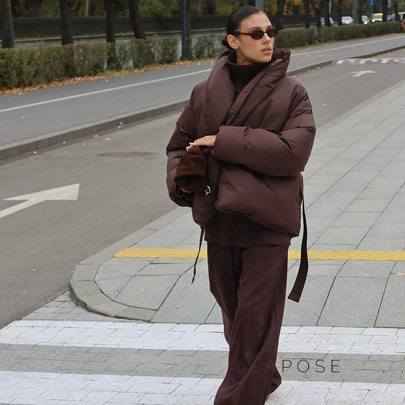 Paisleigh Belted Puffer Jacket