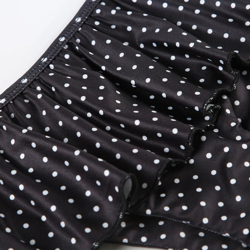 Polka Dot Ruffle Two-Piece Bikini