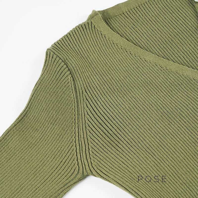 Quetzalli Button-Up Knit Top