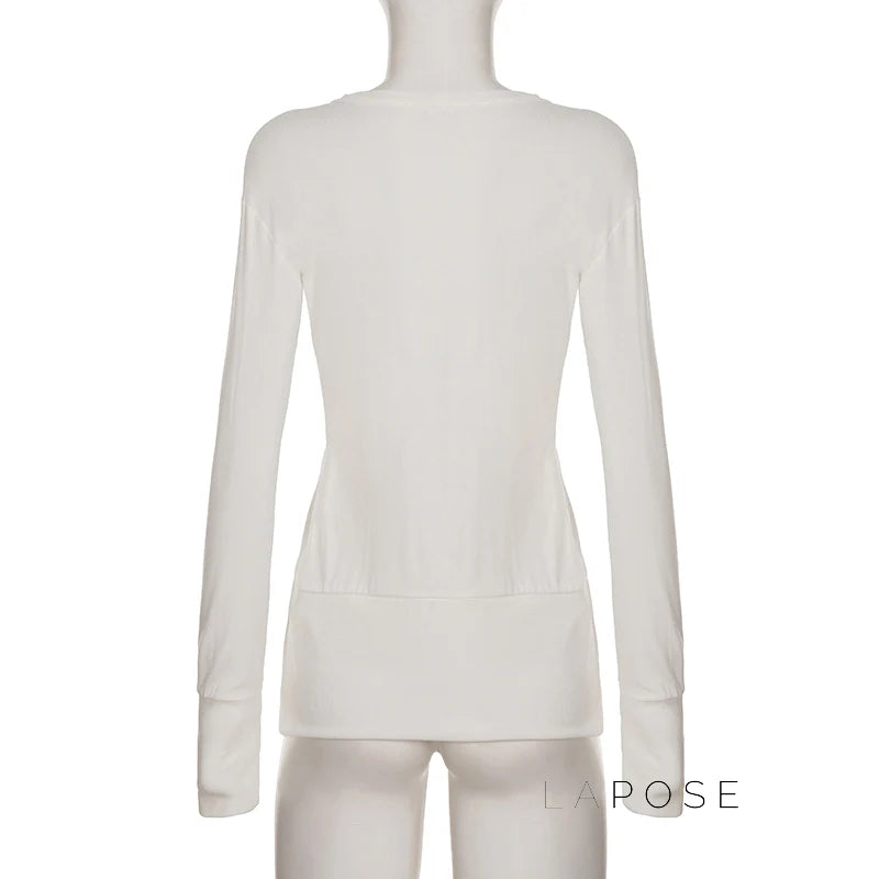 Saachi Button-Up Knit Top