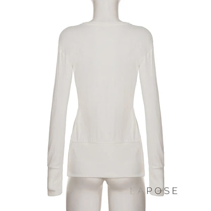Saachi Button-Up Knit Top