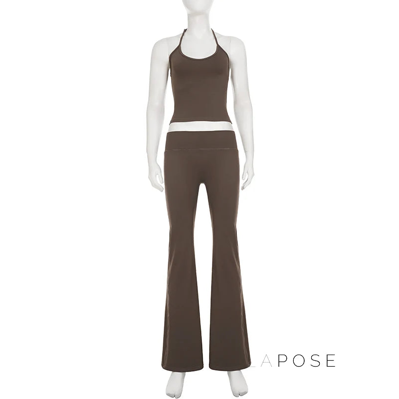 Samyra Halter Backless Pant Set