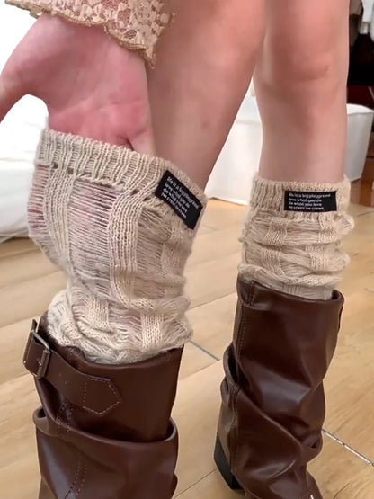 Sanvi Distressed Crew Socks