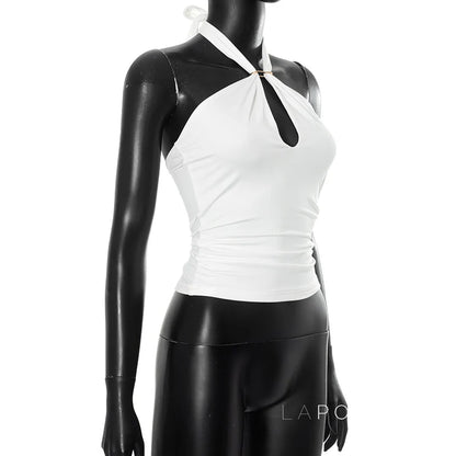 Sanya Metal Ring Halter Top