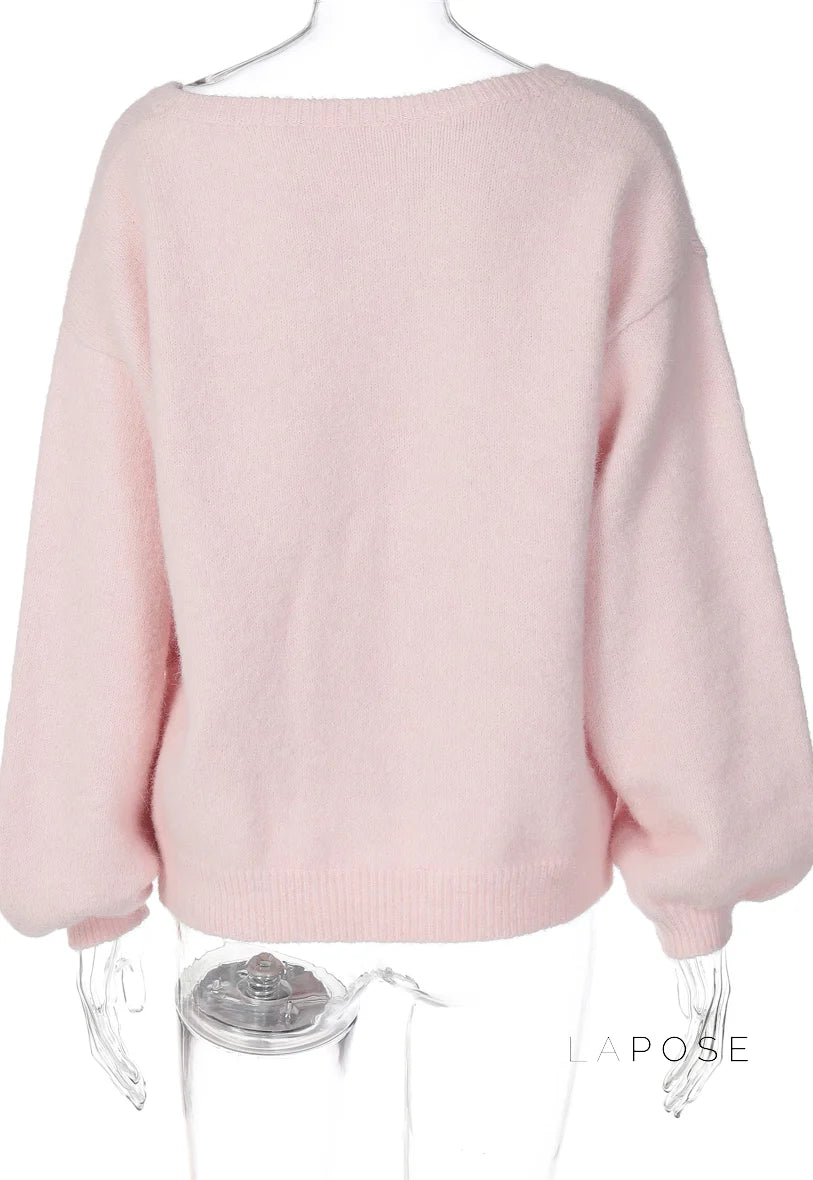 Selene Off Shoulder Knit Sweater