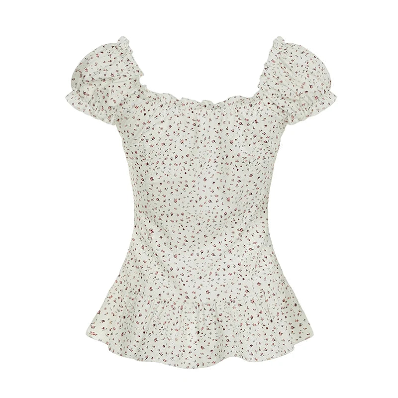 Shaylee Floral Puff Sleeve Blouse