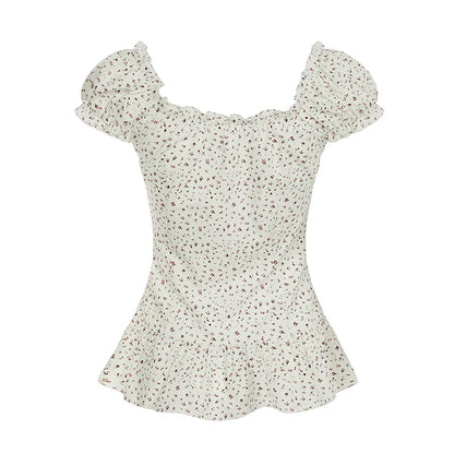 Shaylee Floral Puff Sleeve Blouse
