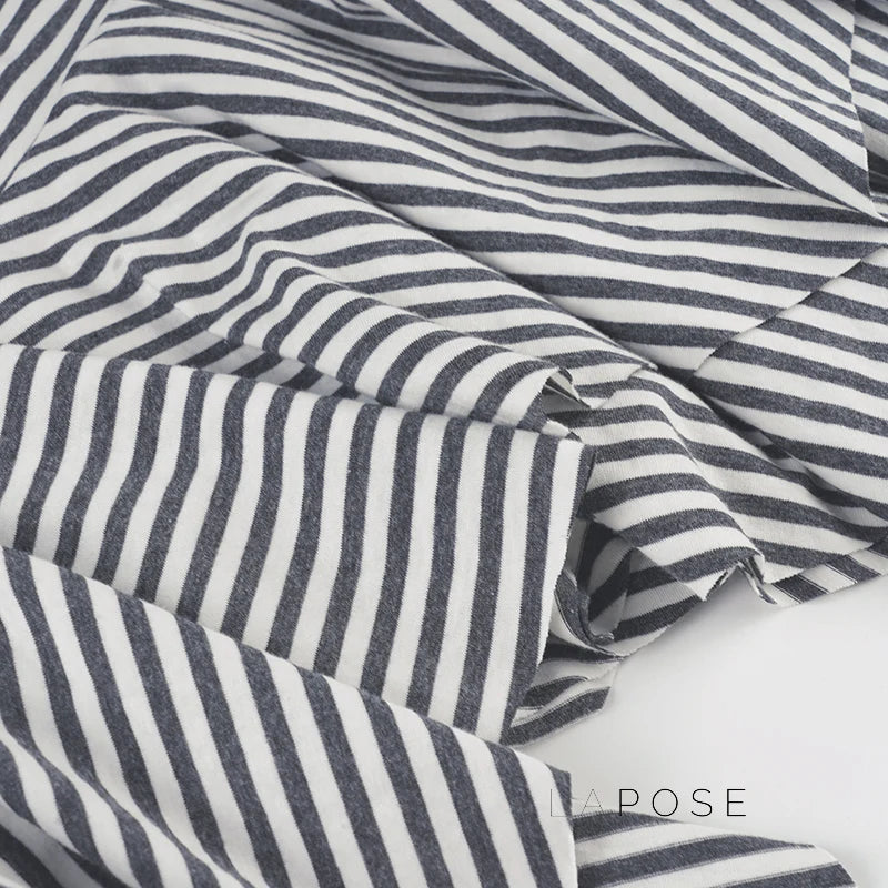 Shelby Knit Striped Pleated Skirt