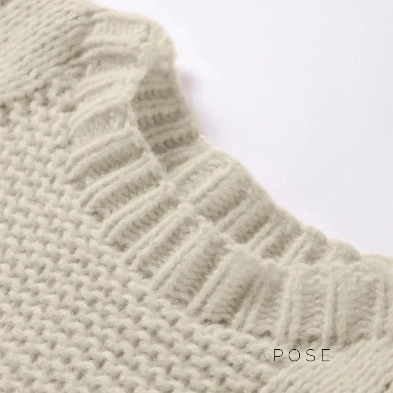 Shrinika Bell Sleeve Knit Sweater