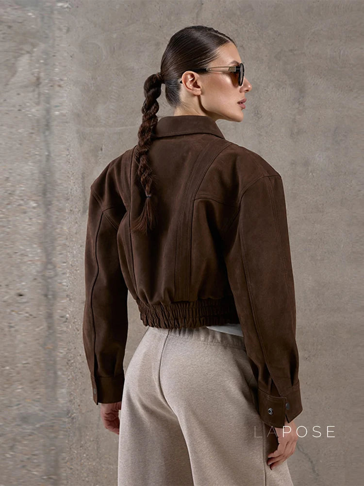 Star Lapel Crop Jacket