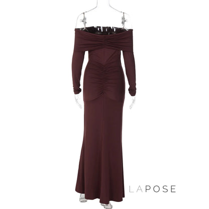 Swara Off-Shoulder Tie Waist Dress