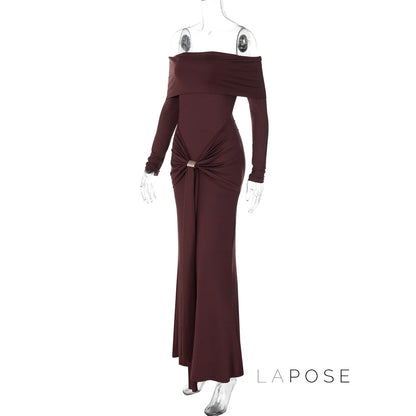 Swara Off-Shoulder Tie Waist Dress