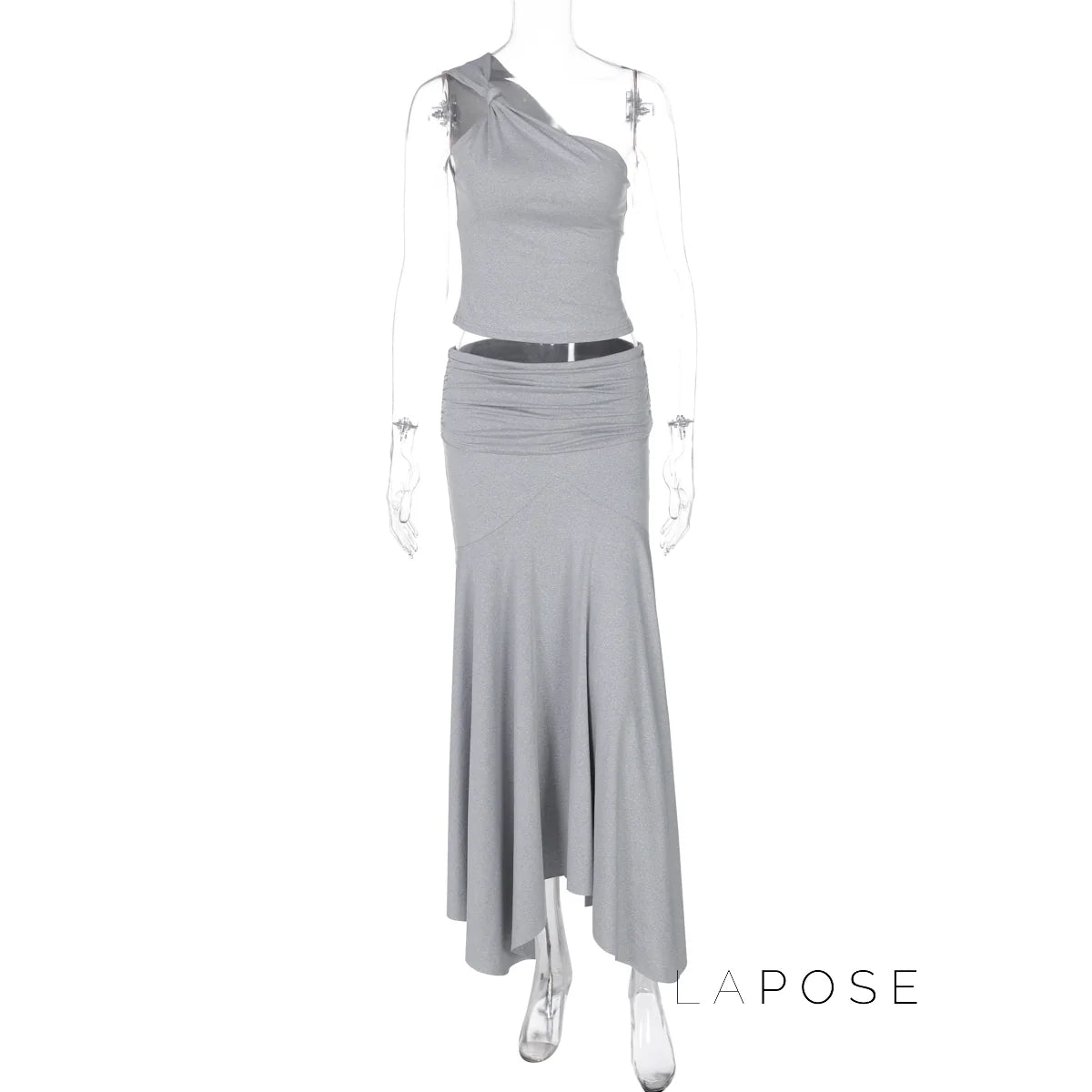 Tatum One-Shoulder Midi Skirt Set
