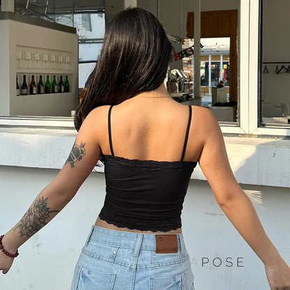 Tula Cropped Lace Cami Top