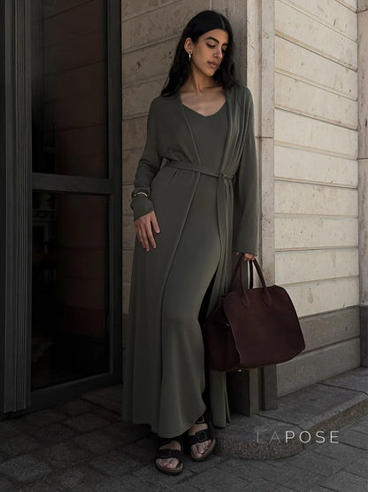 Xandria Knitted Lounge Dress Set