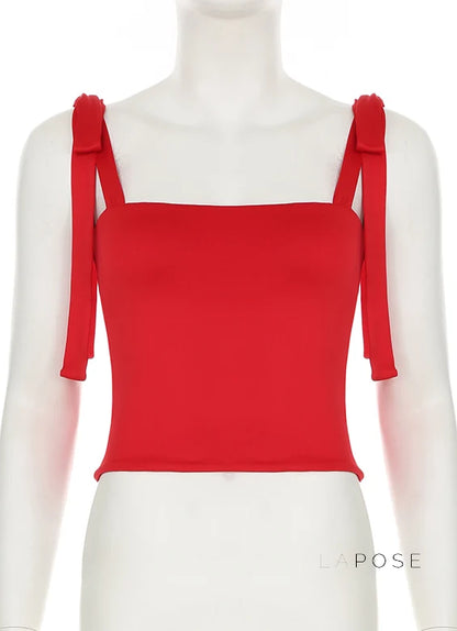 Yara Backless Bow-Tie Top