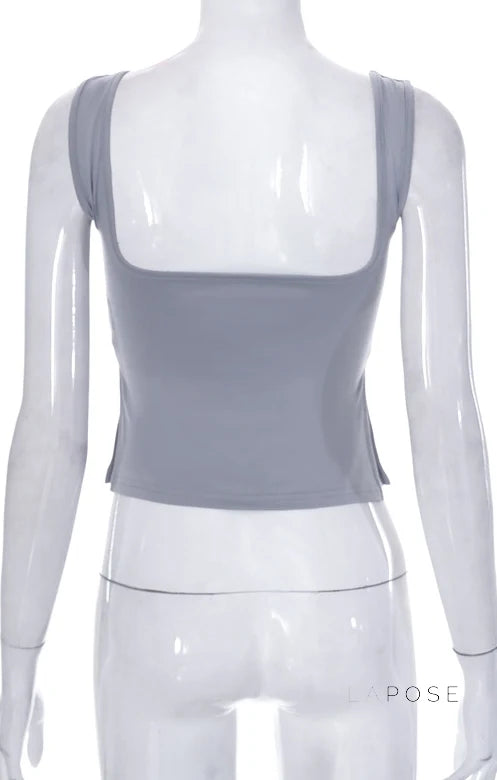 Ziona Square Neck Crop Top