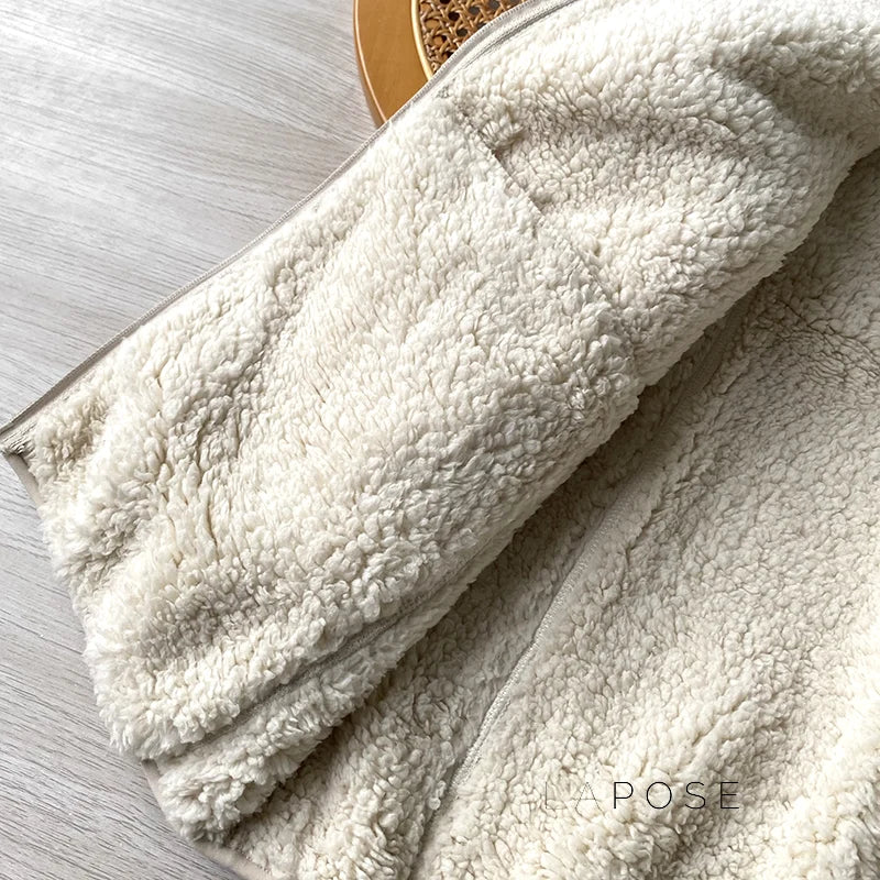 Zoee Plush Stand Collar Jacket