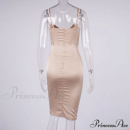 Layer of Gown Satin Evening Club Women Celebrity Double House for - Bodycon Cb Dress