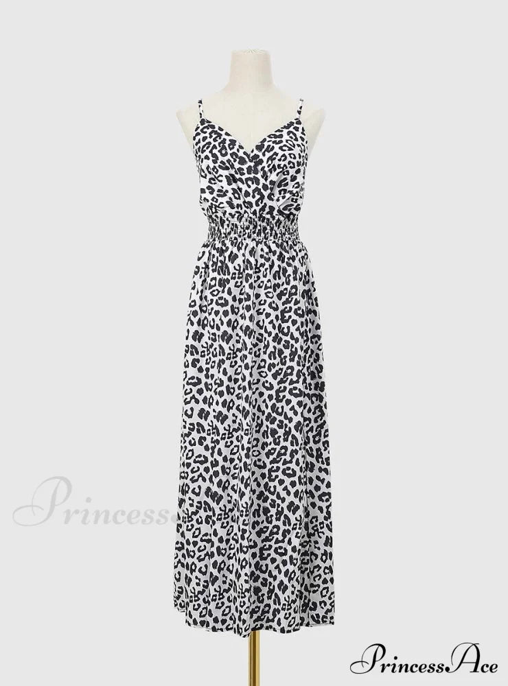 Leopard Print Summer Sling Dress