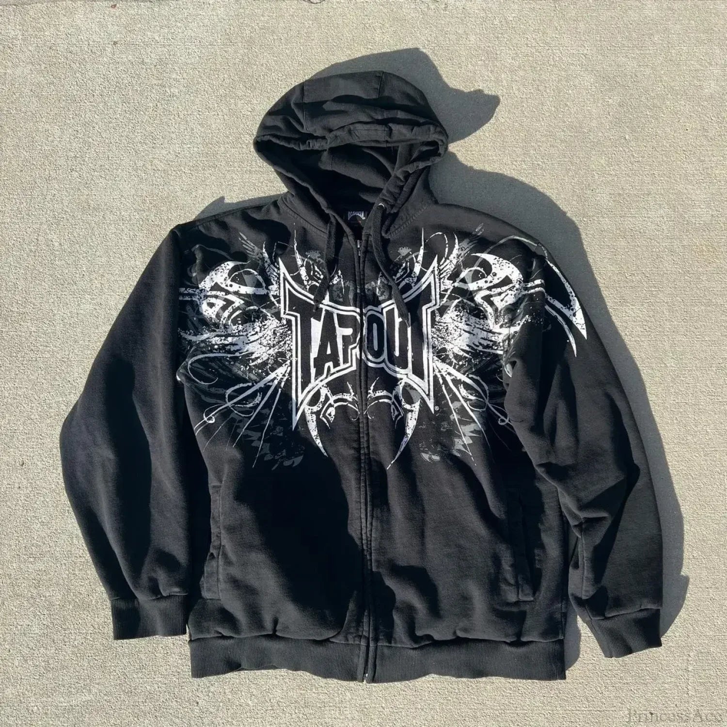 Letter Graphic Retro Hoodie